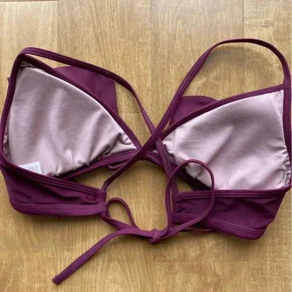 Xhilaration Maroon Bikini Set, Women’s Lace and Ruffle Bikini Set, Target Swim - Picture 10 of 16